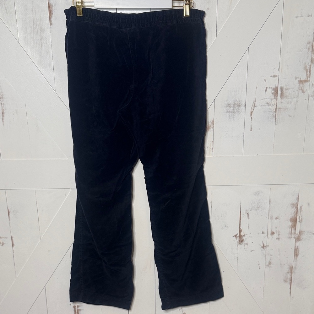 J Crew Navy Velvet Wide Leg Pants - Picture 7 of 8